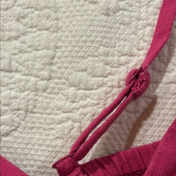 Old Navy Pink Midi linen blend Dress with Spaghetti Straps - Picture 10 of 11